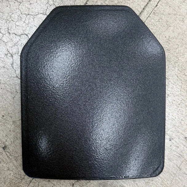 Battle Steel 893-1012 10"x12" Level III+ Shooters Cut Ballistic Plate, Single Plate, Police Trade