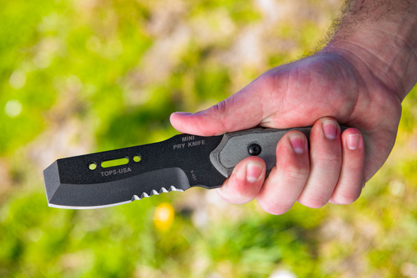 Tops Mini Pry Knife 3.5" Chisel Edge