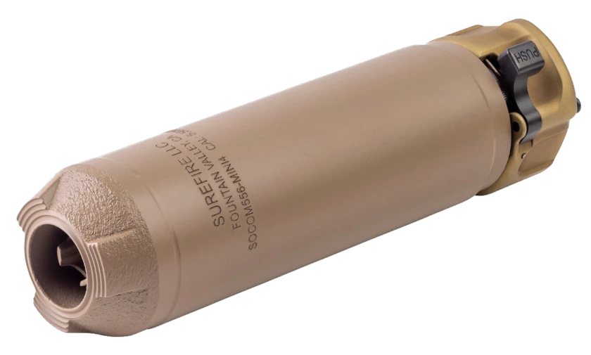 SureFire SOCOM suppressor, tan