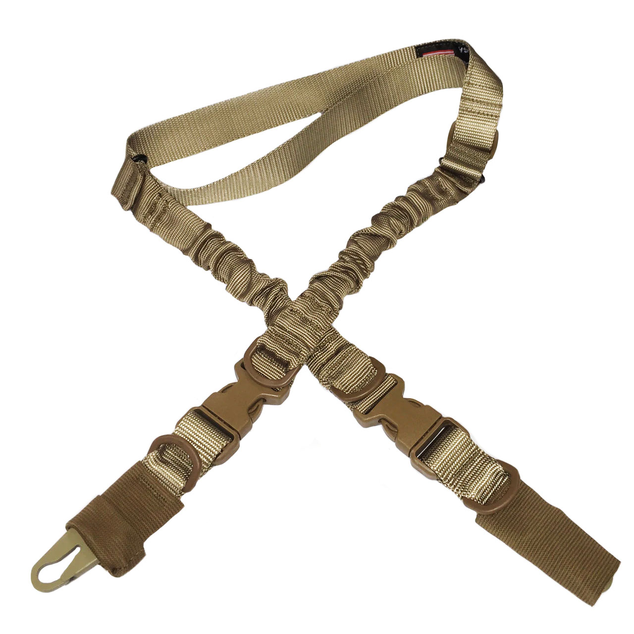 Battle Steel 2 To 1 Point Bungee Sling W Clash Hooks