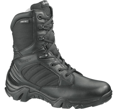 bates black rage waterproof side zip boot