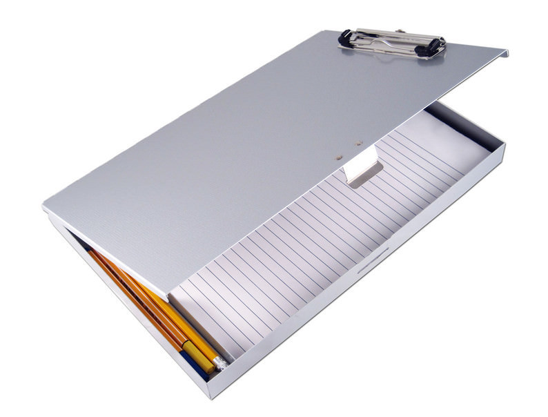 Saunders Aluminum Tuff Writer Storage Clipboards