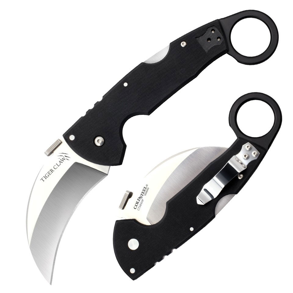 Cold Steel Tiger Claw Folding Knives Plain Edge Blade