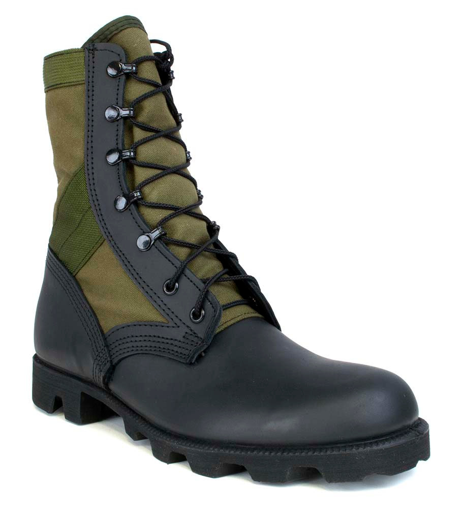 McRae 7189 Hot Weather Vulcanized Jungle Boot OD Black w/ Panama Outsole