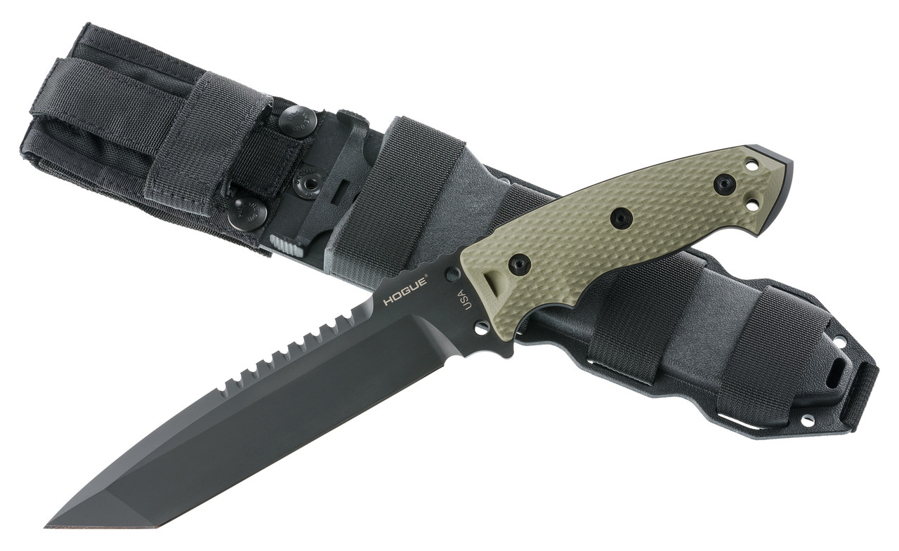 Hogue Hogue EX-F01 A2 Tool Steel Tanto 7" Fixed Blade Knives OD - $249.95 at BOTACH 