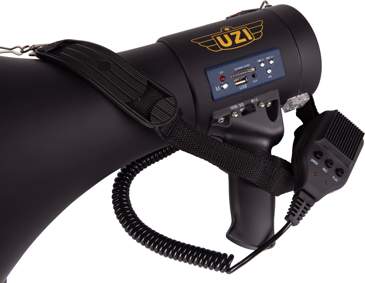 UZI 50 Watt Megaphone w/Rubber Coating