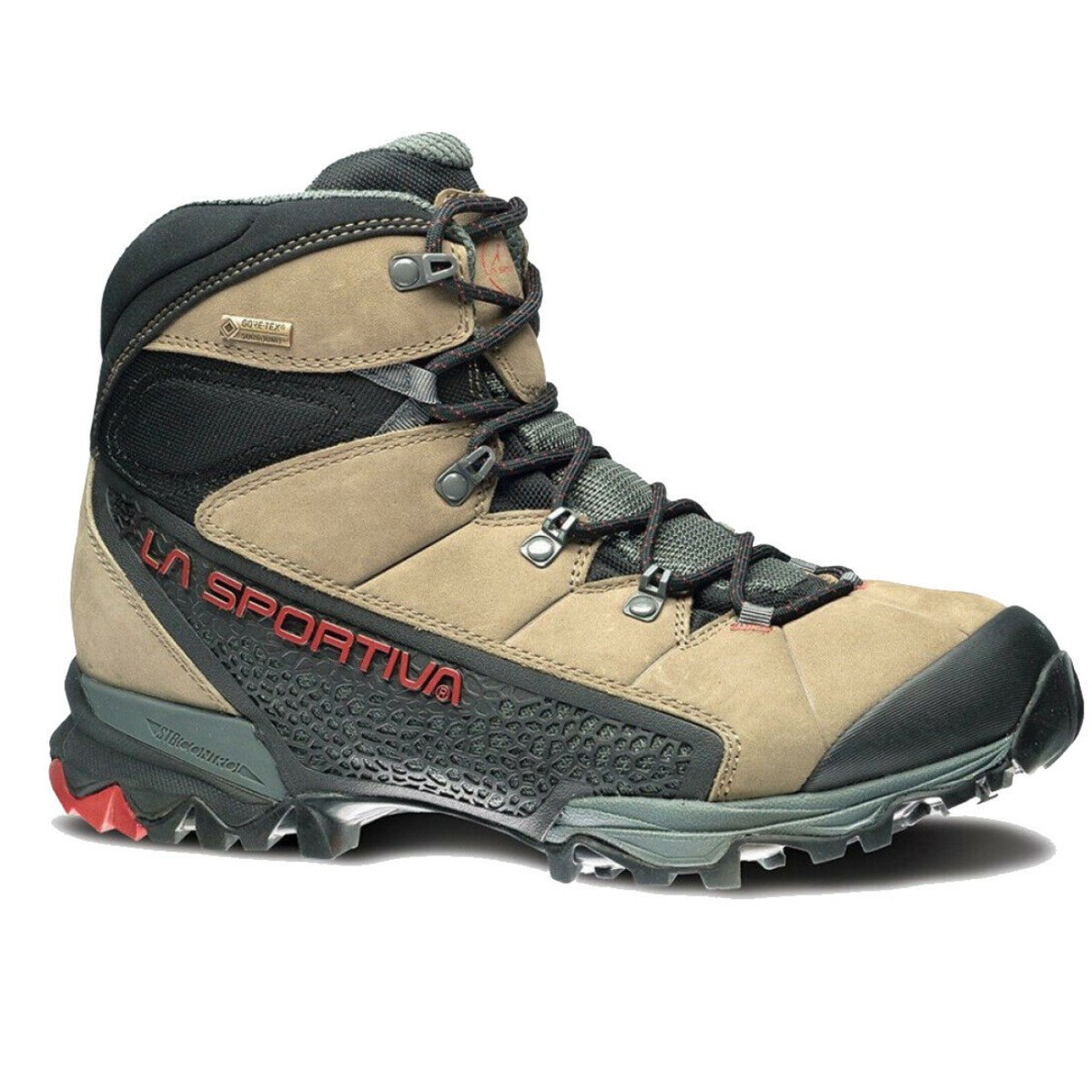 La Sportiva La Sportiva Nucleo High GTX Boots, Taupe/Brick - $199.00 at BOTACH 