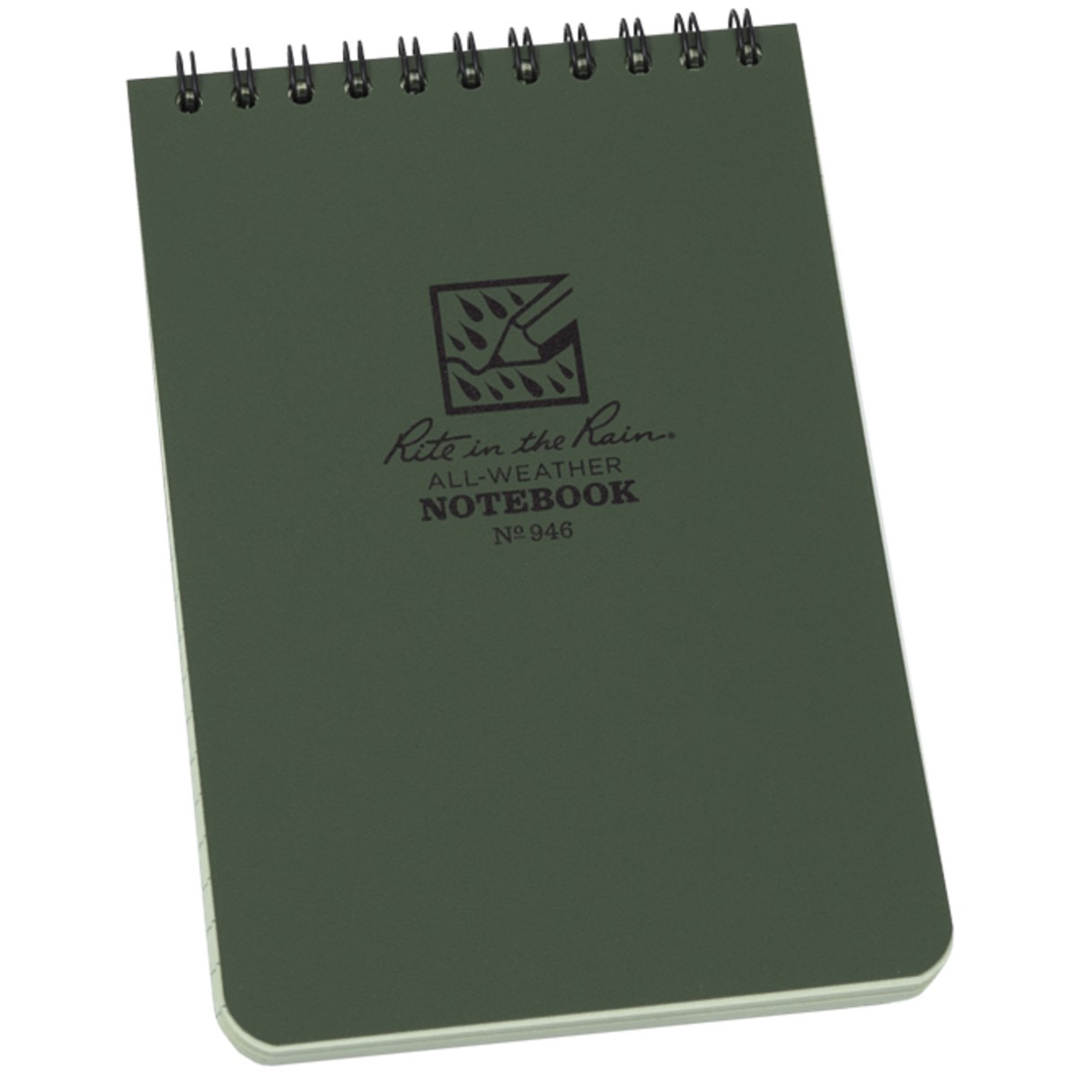 Rite In The Rain Top Spiral 4"x6" Notebook, Green