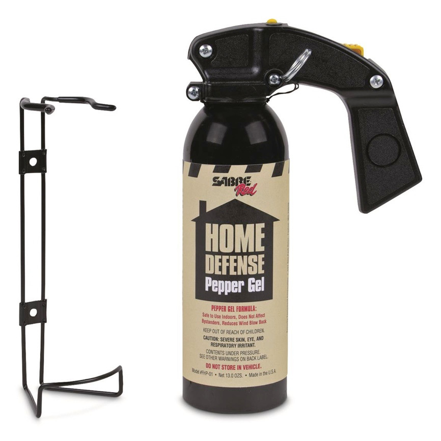 Sabre Pepper Gel Home Defense Pepper Gel w/Wall Mount