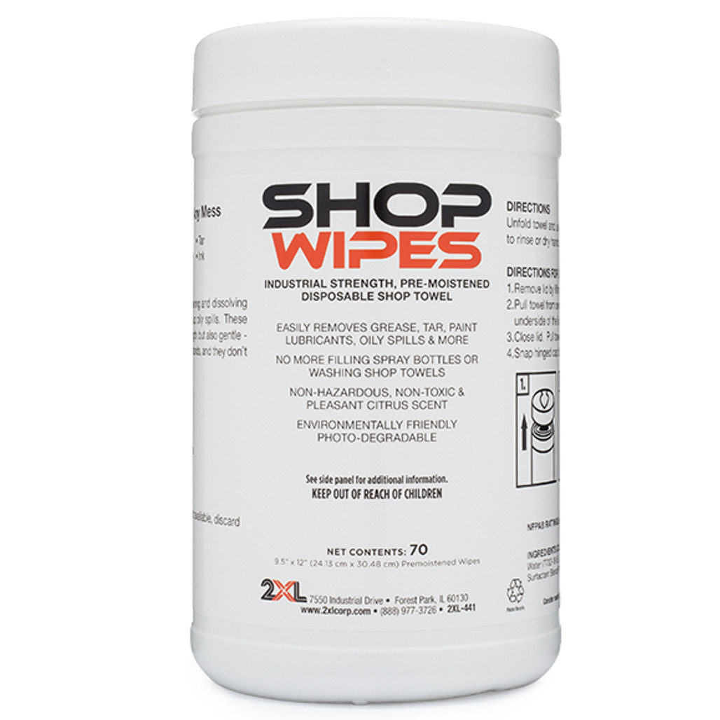2XL High Performance Shop Wipes 70/Count