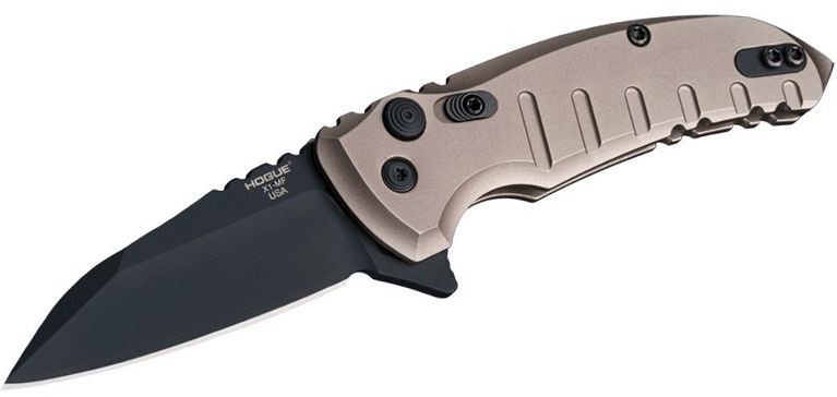 Hogue X1-Microflip Manual Flipper 2.75" Wharncliffe Blade FDE