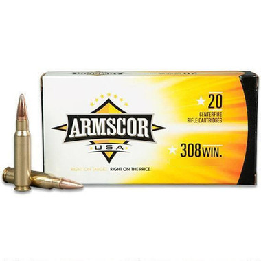 Armscor .308 Winchester 168gr HPBT Ammunition 20-Rounds