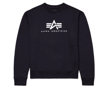 Alpha Industries Basic Logo Sweatshirt Black Crewneck 