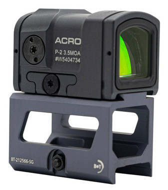 Aimpoint ACRO P-2 Red Dot Reflex Sight with B&T 39mm QD Skeleton Mount Sniper Grey