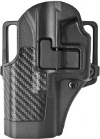 BlackHawk 410002BK-L CQC SERPA Beltloop/Paddle Holster, Left Hand, Carbon Black - For Glock 19/23/32