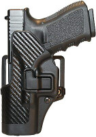 Blackhawk 410000BK-L Serpa CQC Concealment Glock 17/22/31 Left Hand Carbon Fiber Black