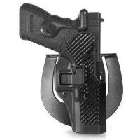 Blackhawk 410025BK-R Serpa CQC OWB Black Carbon Fiber Polymer Belt Loop/Paddle Fits S&W M&P Right Hand