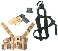 BlackHawk 40SC02CT-R S.T.R.I.K.E. SERPA Combo Kit, Beretta M9/Beretta 92, Right Hand, Plain, Coyote Tan