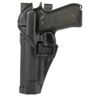 BLACKHAWK 44H100BK-L Level 3 Serpa Duty Holster, Left Hand, Black, Glock 17/19/22/23/31