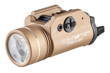 Streamlight 59151 TLR-1 HP High-Candela Rail-Mounted Tactical Light FDE 1000 Lumens / 65000 Candela