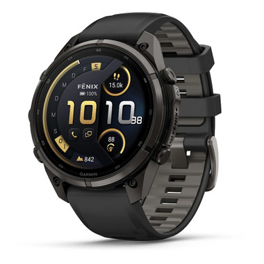 Garmin Fēnix 9 Pro Carbon Gray DLC Titanium with Black/Pebble Gray