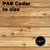 2.4m Cedar planned all round 2.4m Cedar planned all round