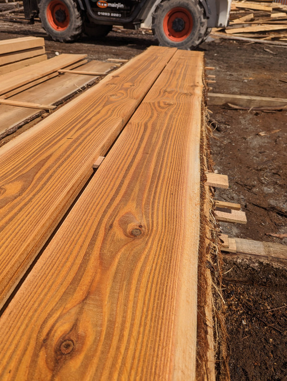 Western Red Cedar , fresh sawn , rough cut , cut to size