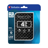 Verbatim Hdd 4TB Black Store 'N' Go