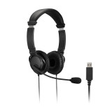 KENSINGTON HEADPHONES HI-FI USB-A MICROPHONE & VOLUME CONTROL