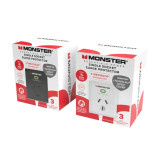 Monster Single Socket Surge Protector White [MT-FPSP1700W]