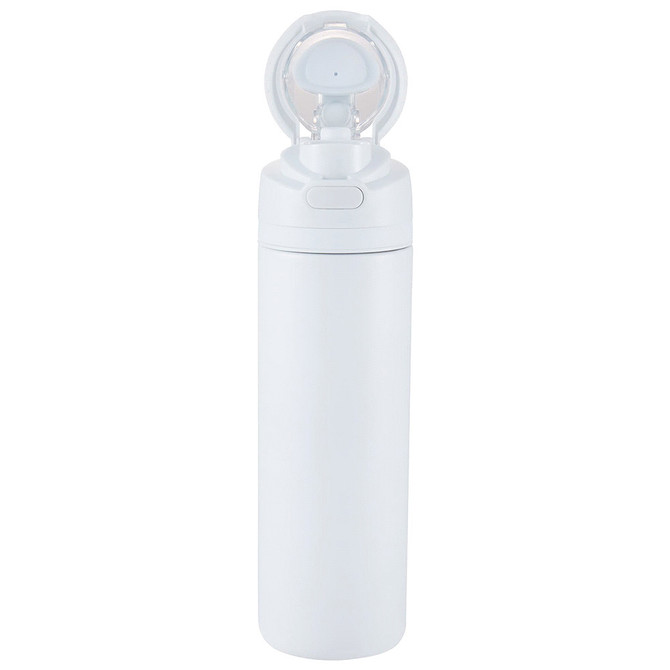 White water bottle with a carry handle
