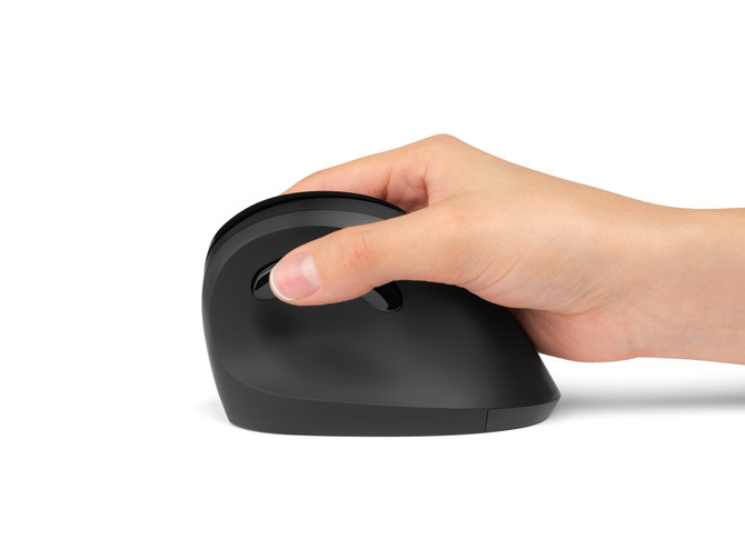 MOUSE WIRELESS PRO FIT VERTICAL BLACK KENSINGTON