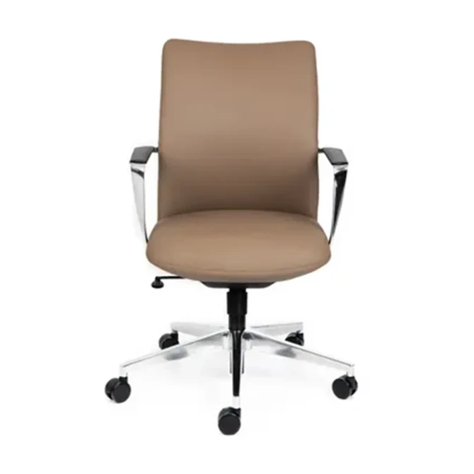 Director Mid Back Tan leather