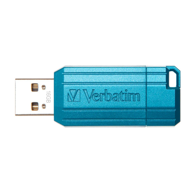 VERBATIM STORE 'N' GO PINSTRIPE USB DRIVE 16GB BLUE