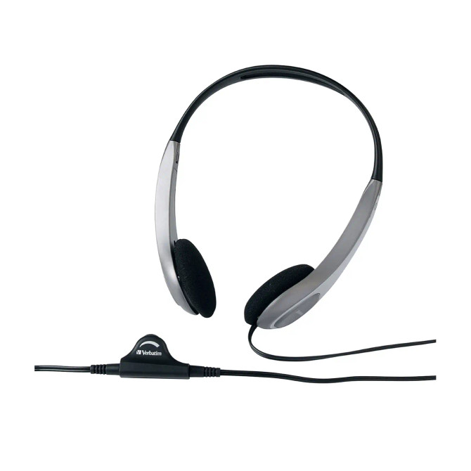 VERBATIM HEADSET WITH VOLUME CONTROL