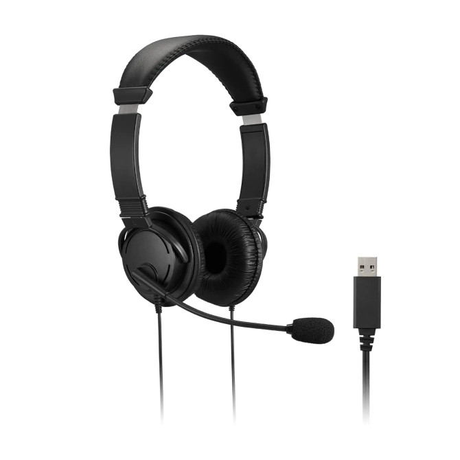 KENSINGTON HEADPHONES HI-FI USB-A MICROPHONE & VOLUME CONTROL