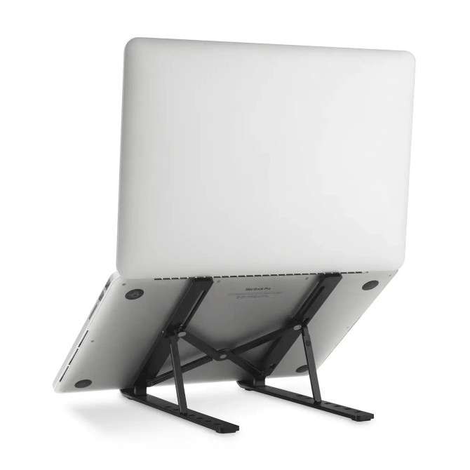 KENSINGTON SMARTFIT COLLAPSIBLE LAPTOP RISER ALUMINIUM BLACK