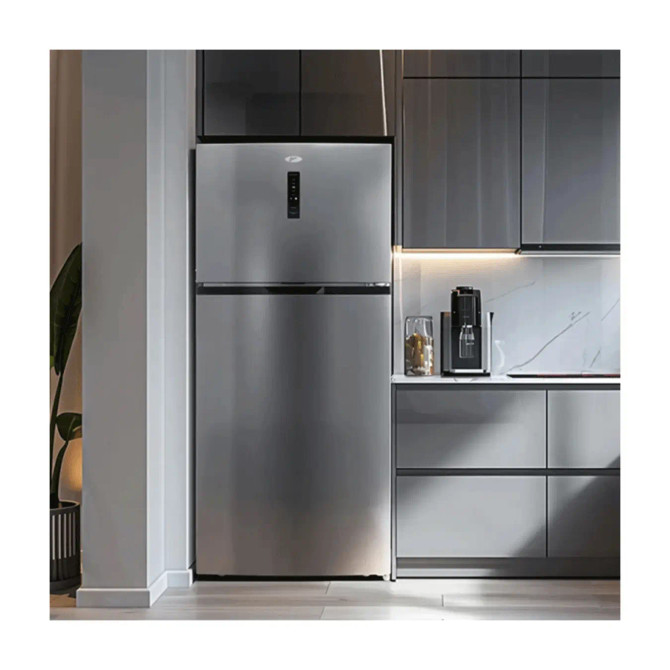 Nero 480L Fridge/Freezer Stainless Steel - 