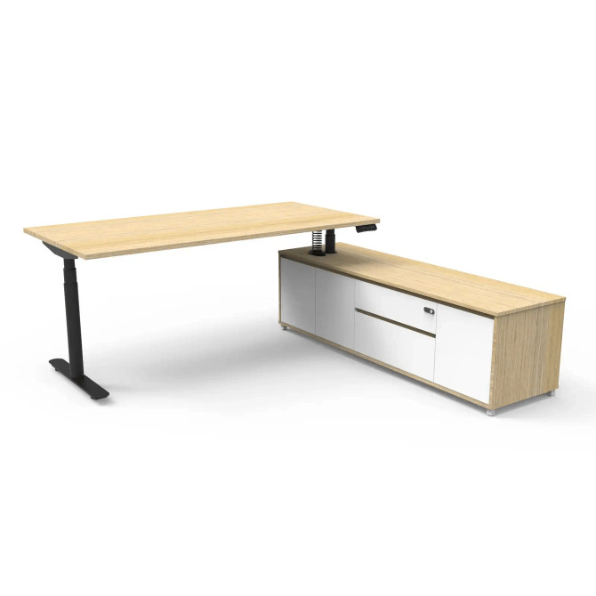 Halo Plus Executive Desk & Cabinet