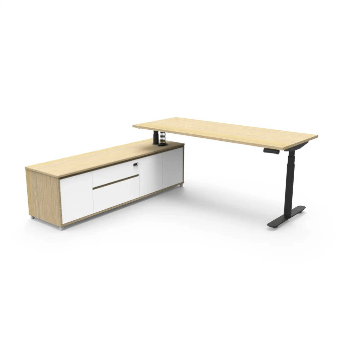 Halo Plus Executive Desk & Cabinet