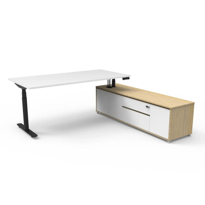 Halo Plus Executive Desk & Cabinet