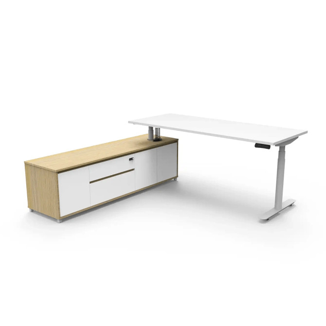 Halo Plus Executive Desk & Cabinet