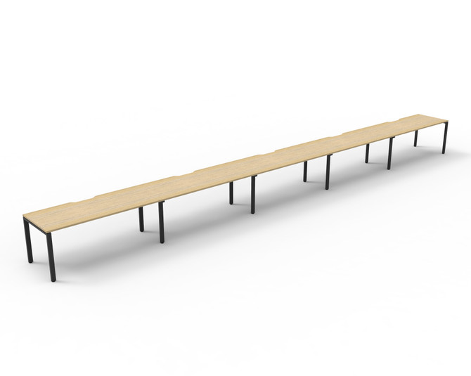 Infinity Desk Single Sided 5 Person No Screen