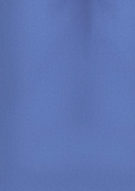 A plain short sleeve shirt in a deep blue shade, featuring a subtle texture and a logo.