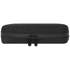 A black organiser pouch with a zippered closure, featuring a simple design and a logo.