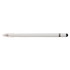 A sleek, inkless pen with a white barrel and a black tip, designed for smooth writing.