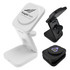 A white and black Spartan 3-in-1 wireless charger with a foldable design and a branding logo.