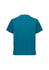 A unisex pulse v-neck scrub top in teal, featuring short sleeves and a logo on the back.