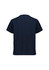 A unisex pulse v-neck scrub top in navy, featuring short sleeves and a simple design with a logo.