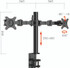 Monitor Arm Revolve Pole Mounted Single